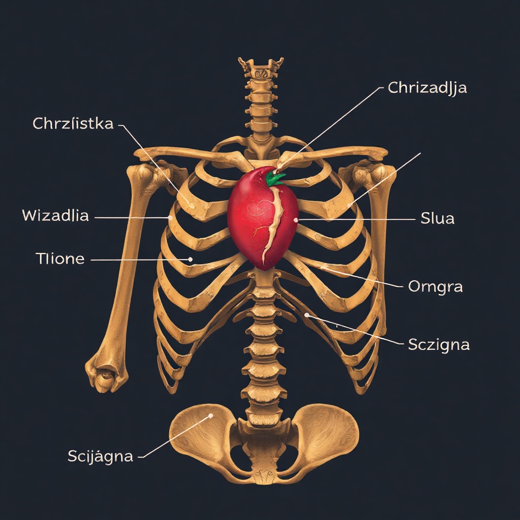 Anatomia stawu kolanowego — ilustracja
