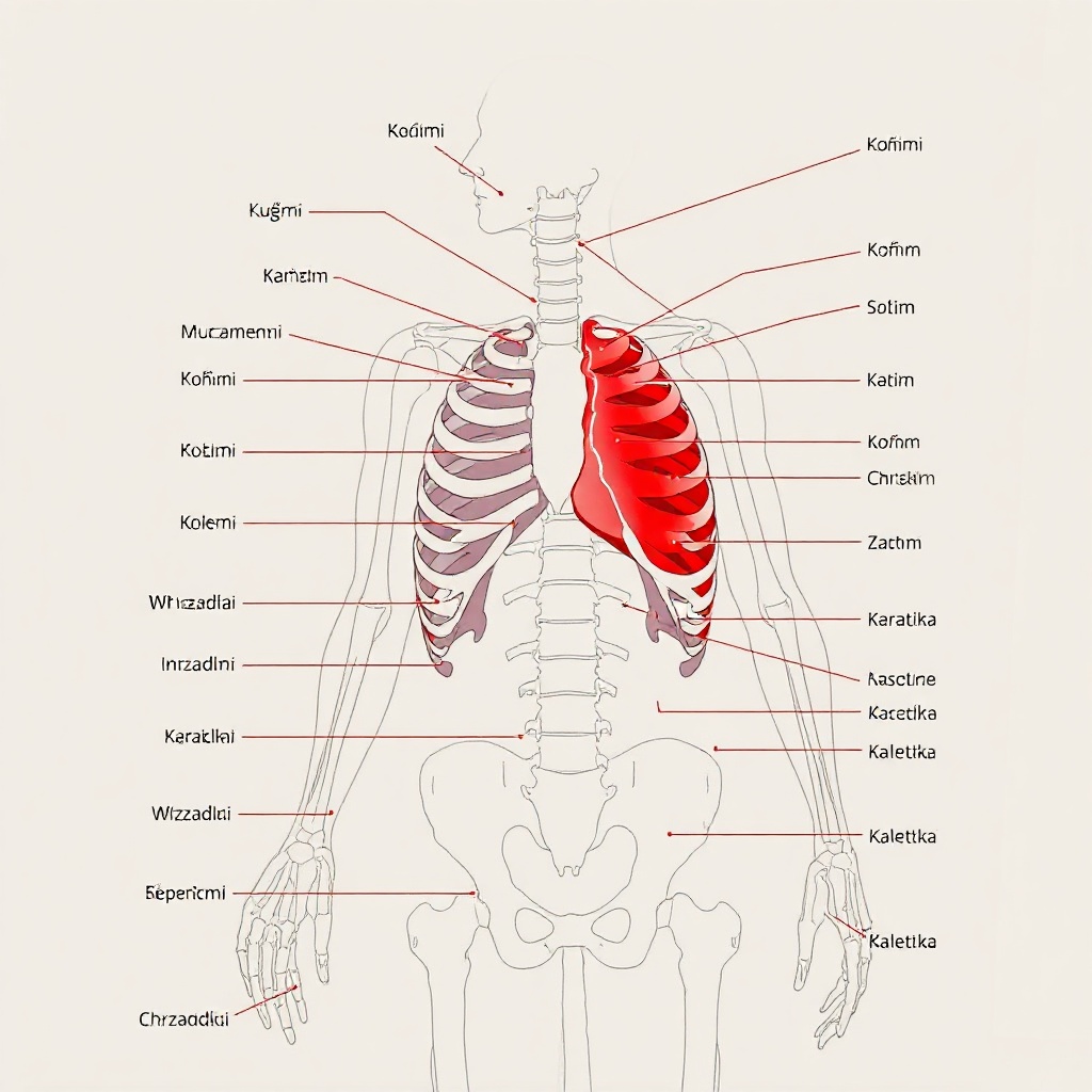 Anatomia stawu kolanowego — przekrój z oznaczeniami