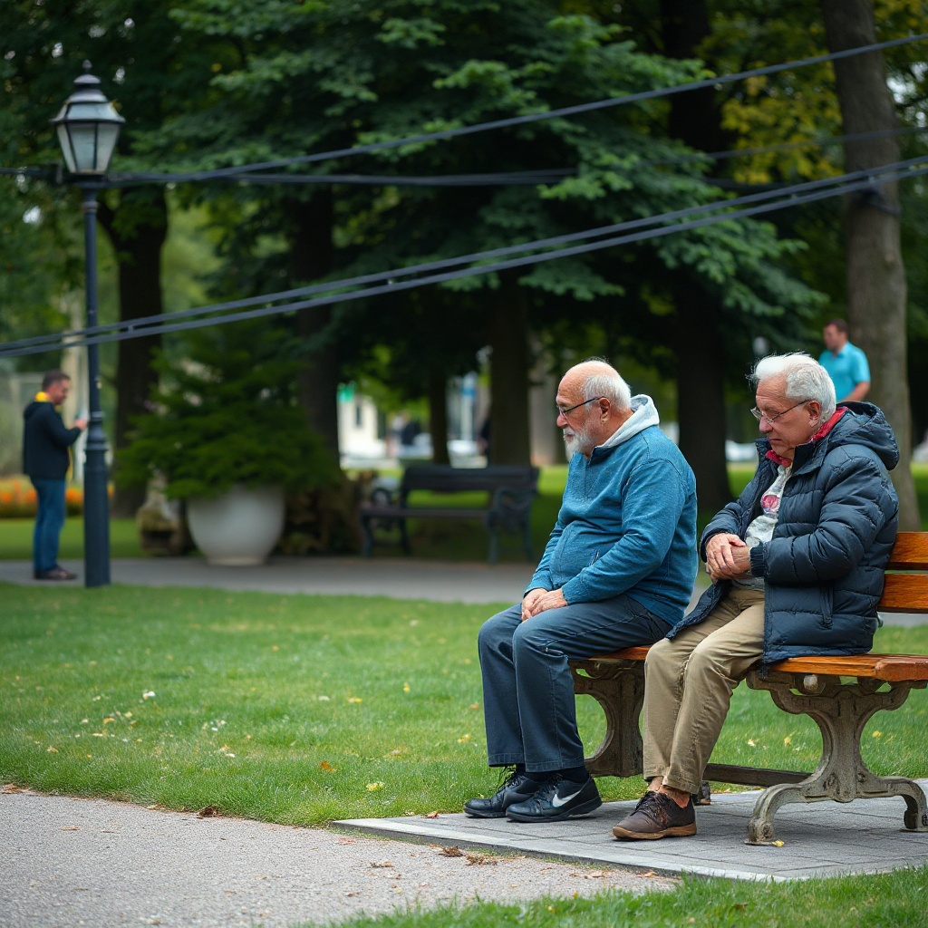 Seniorzy spacerujący — profilaktyka stawów